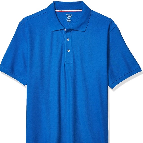 French Toast Boys School Uniform Short Sleeve Pique Polo Shirt - Picture 2 of 7